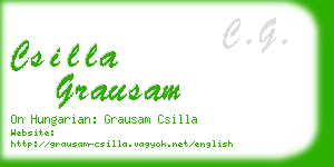 csilla grausam business card
